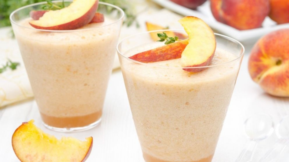 Cómo hacer la receta de bavaroise de durazno.