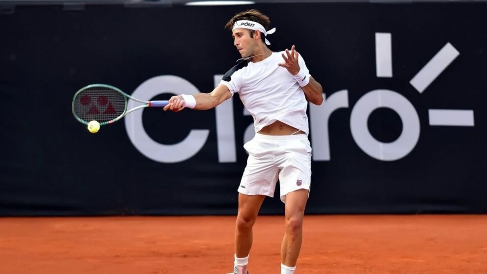 Tomás Etcheverry quiere llegar a la gran definición del ATP 500 de Río de Janeiro.