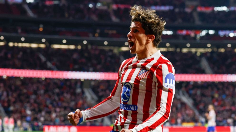 Giuliano Simeone aportó un gol en la victoria de Atlético de Madrid ante Espanyol por La Liga