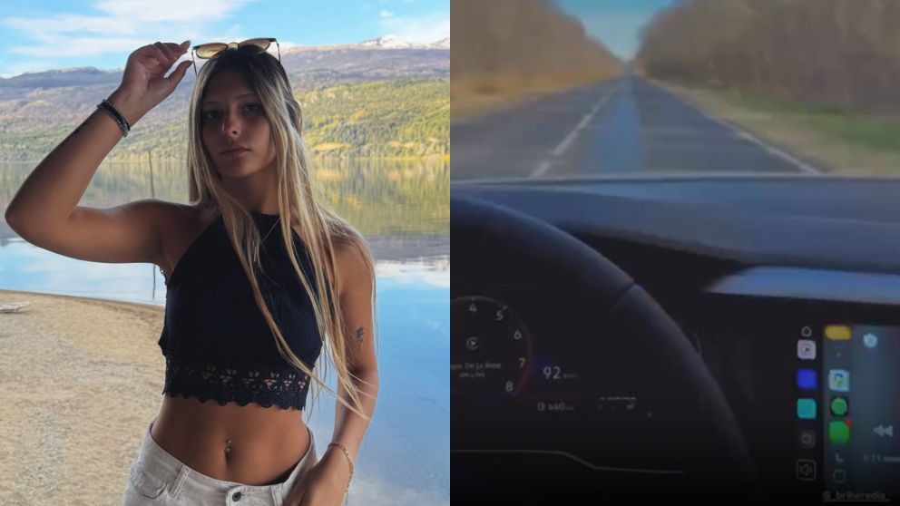 La joven cordobesa se muestra en las redes sociales como una fan�tica de los autos.