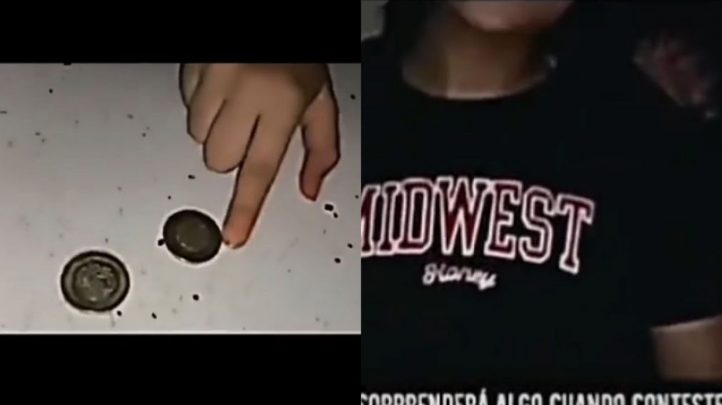 La extraña aparición se dio mientras madre e hija realizaban un juego para comunicarse con "el más allá" (Captura video).