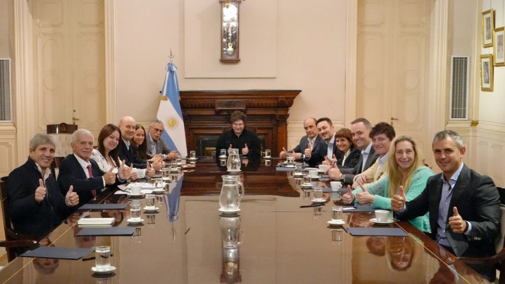 Se re�ne el Gabinete en la Casa Rosada de cara al cierre de las sesiones extraordinarias del Congreso.