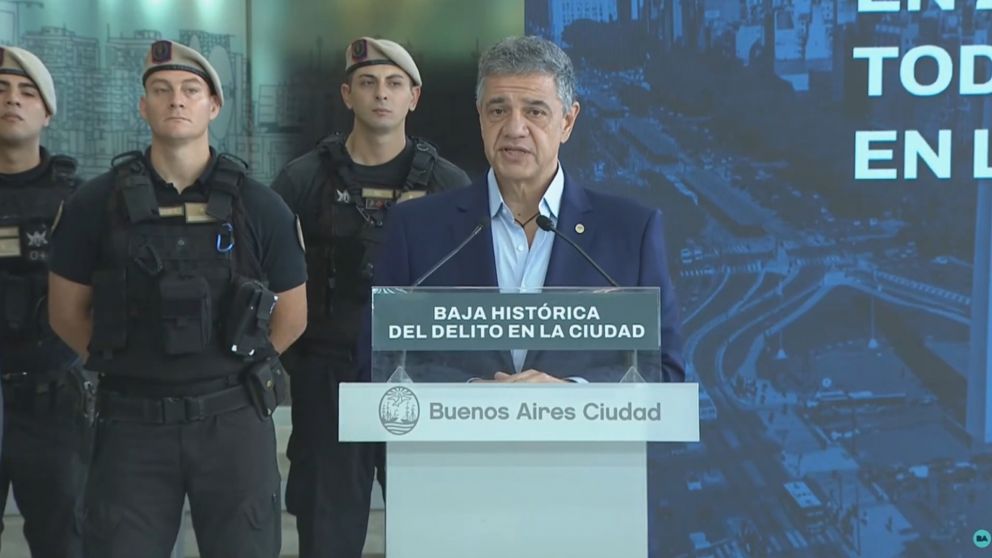 Jorge Macri presentó el Mapa del Delito 2025: "Si robás en la Ciudad, te vamos a agarrar"