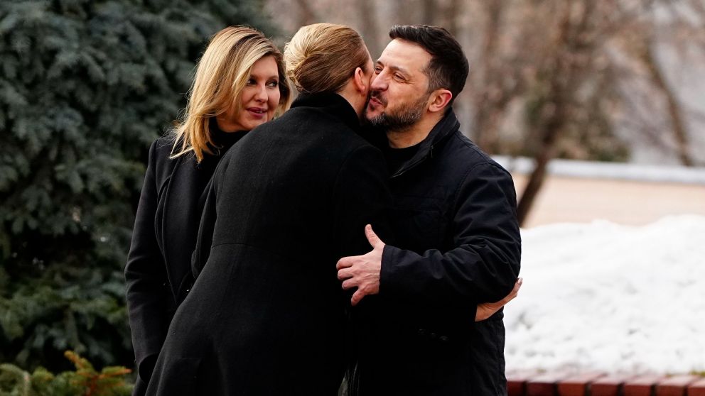 El presidente ucraniano, Volod�mir Zelensky, fue respaldado por las autoridades europeas.