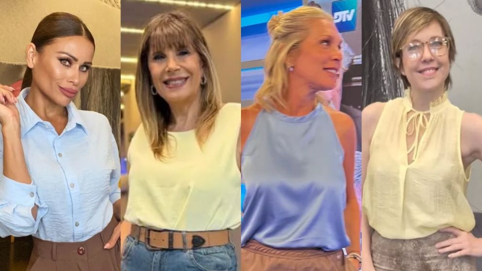 Crónica Looks: las conductoras imponen los colores pasteles en pantalla con una apuesta elegante y luminosa