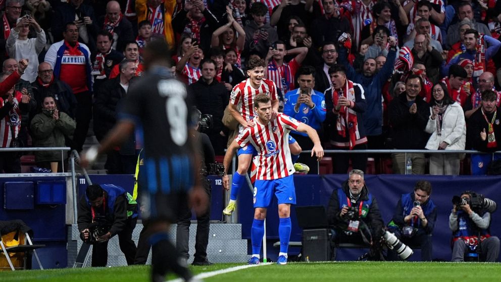 Atlético de Madrid goleó a Brujas y avanzó a los octavos de final de la Champions League