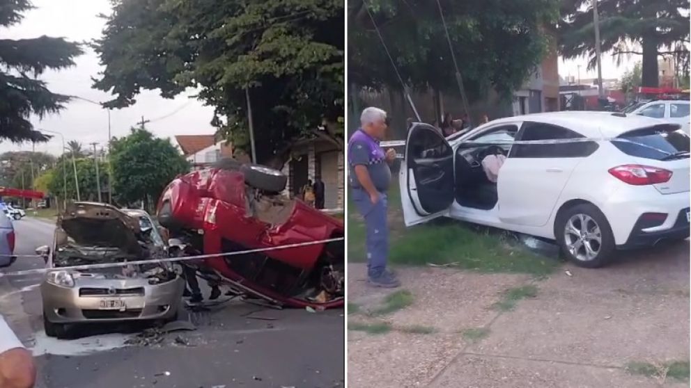 Triple choque en Quilmes Oeste: delincuentes que escapaban de un robo dejaron dos heridos