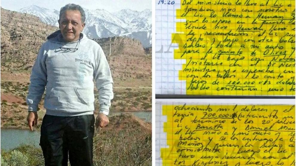 Los apuntes del chofer Oscar Centeno, la base de la causa Cuadernos de las Coimas.