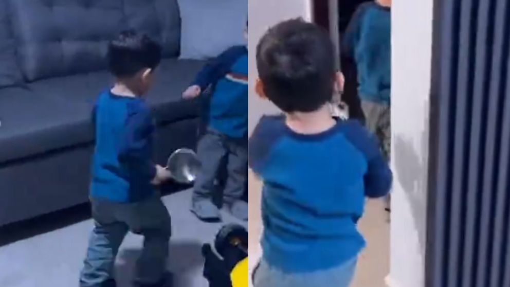 Esta mamá grabó el inquietante momento paranormal sin querer y el video no tardó en llenarse de comentarios (Captura video).