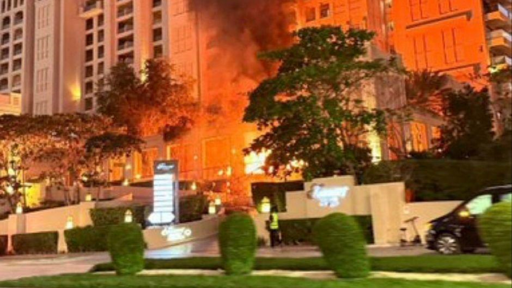 Conflicto internacional: el régimen de Irán apuntó contra Palm Jumeirah
