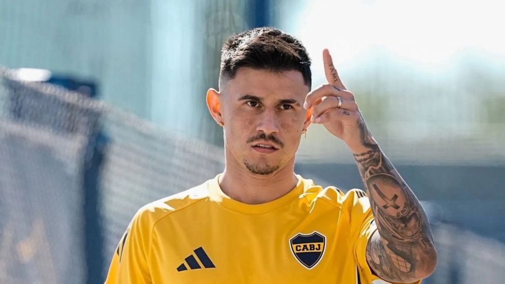 Adam Bareiro est� con molestias f�sicas en Boca Juniors y preocupa.