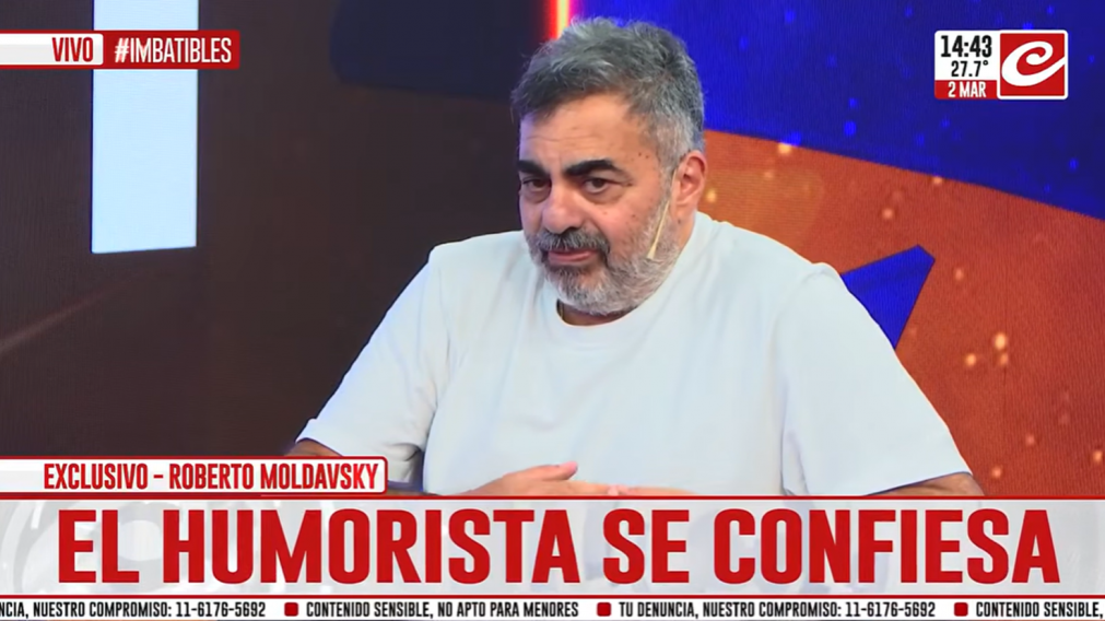 Roberto Moldavsky en Crónica TV: "Es un momento difícil para hacer humor"