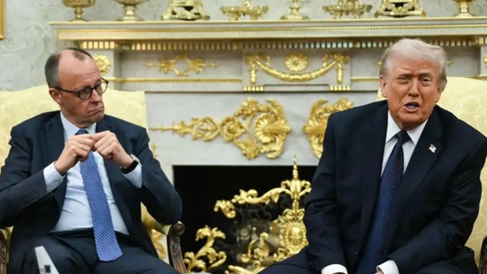 Donald Trump recibió al canciller alemán Friedrich Merz en la Casa Blanca.
