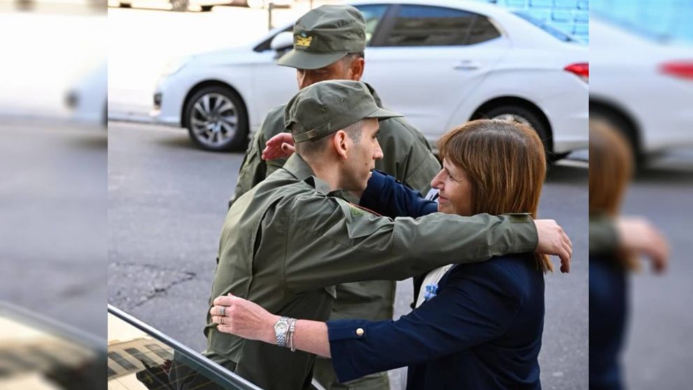 Patricia Bullrich recibió a Nahuel Gallo en el Senado y cuestionó a la AFA.