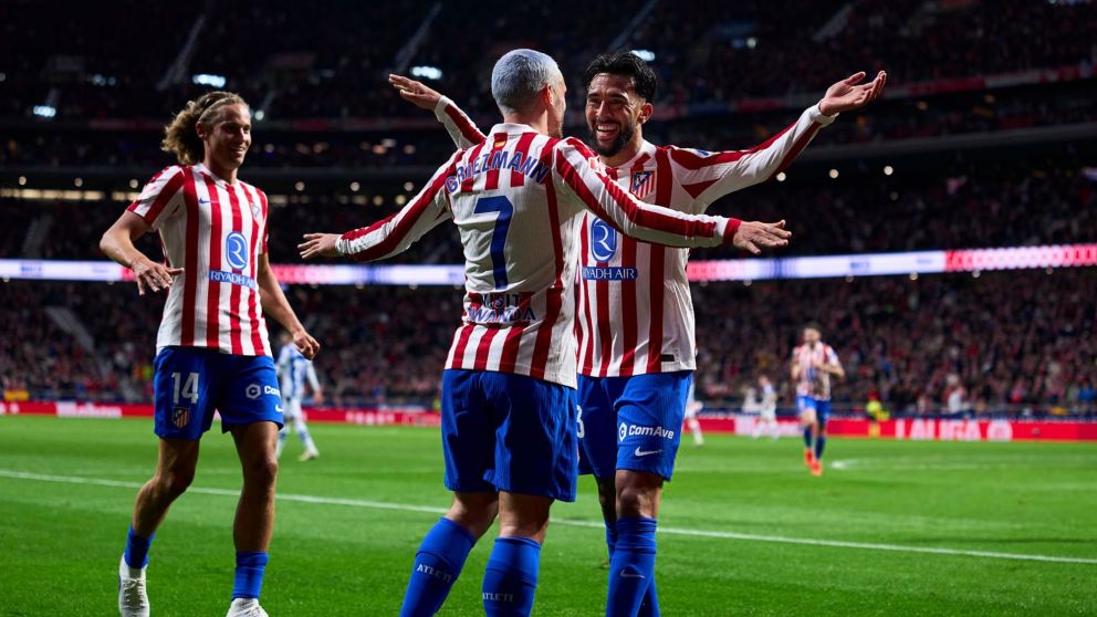 Nico González tuvo un regreso inmejorable y marcó un doblete en la victoria de Atlético de Madrid ante Real Sociedad