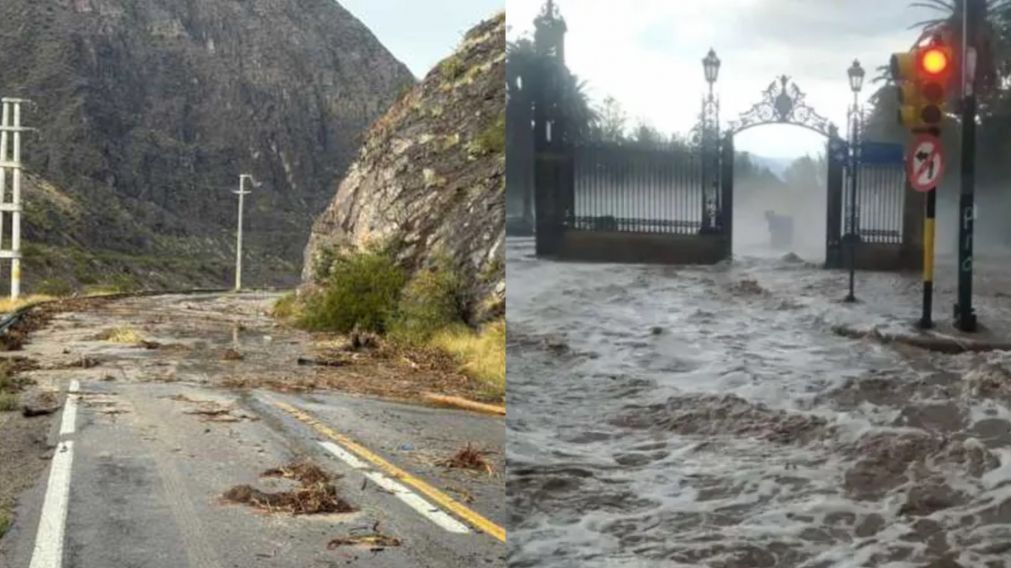 Las graves inundaciones en Mendoza dejaron imágenes impactantes.