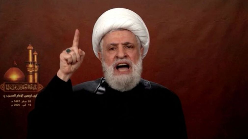 El jefe de Hezbollah del Líbano, Naim Qassem.