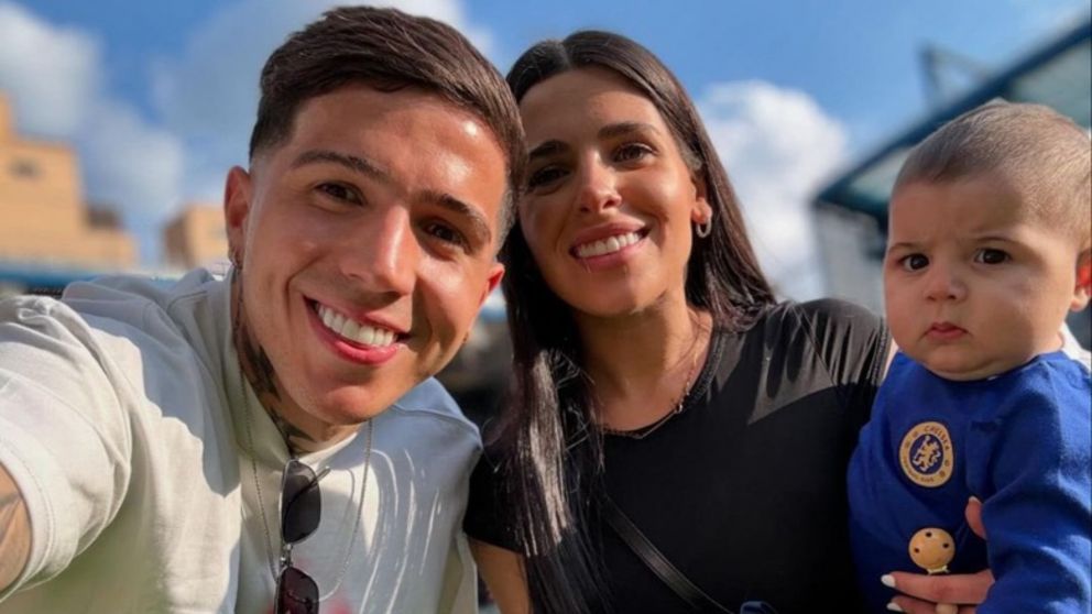 Enzo Fernández compartió una dulce escena de Benjamín con Valentina Cervantes y enterneció las redes.