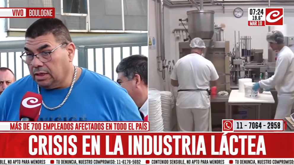 Denuncian despidos y salarios impagos en Lácteos Verónica: crece la tensión entre los trabajadores.