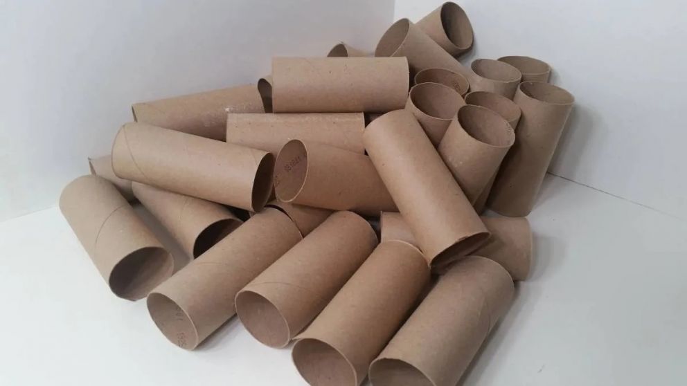 Como elaborar unas macetas con los tubos de papel higiénico.