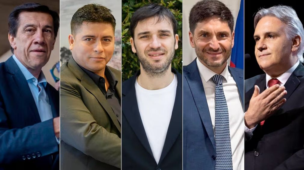 Los gobernadores Carlos Sadir, Claudio Vidal, Ignacio Torres, Maximiliano Pullaro y Mart�n Llaryora integran el Grito Federal.