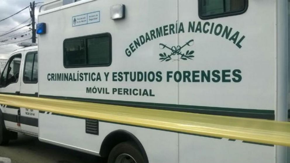 Miembros de la Gendarmería Nacional Argentina fueron convocados para efectuar peritajes.