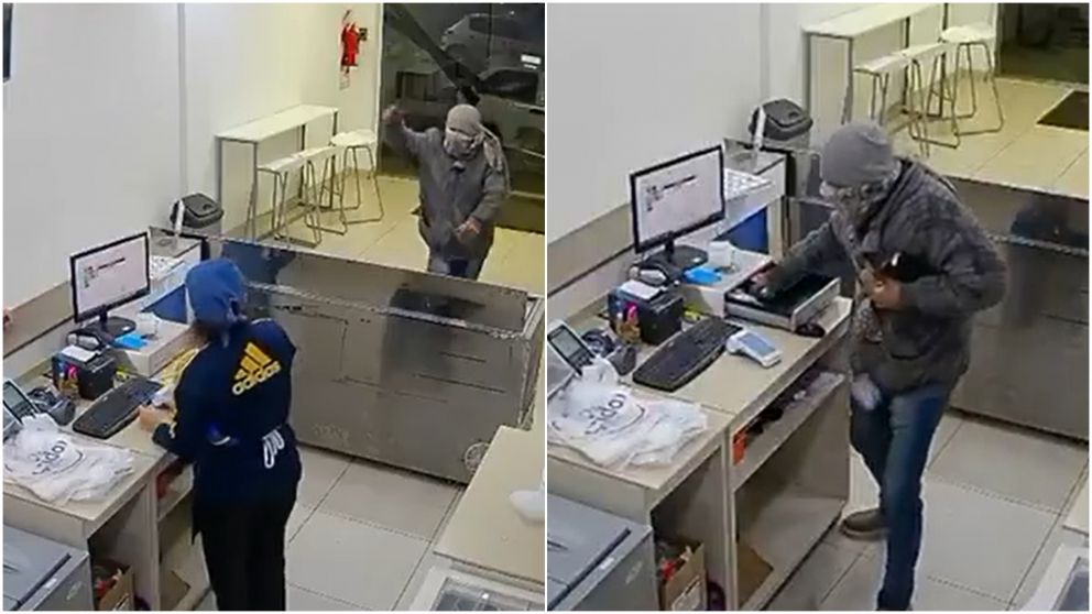 El asalto ocurrió el sábado por la noche en una heladería céntrica de Mar del Plata.
