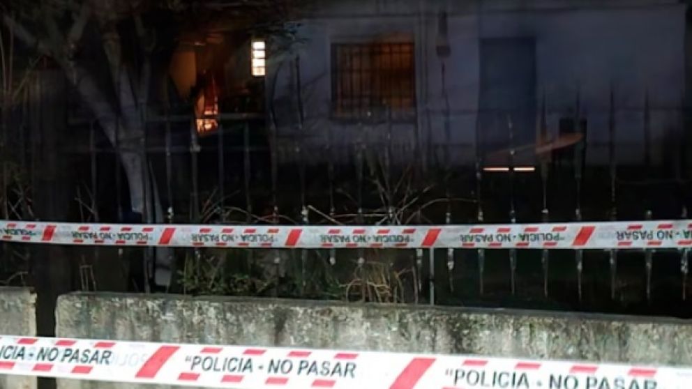 La casa donde ocurrió el homicidio.
