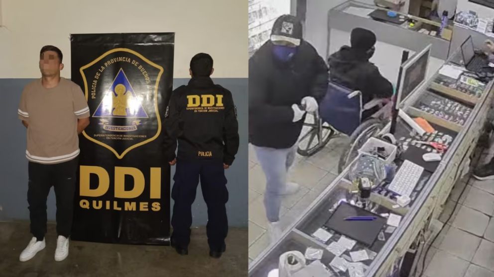 Simul� tener una discapacidad, rob� una joyer�a en Solano y fue detenido