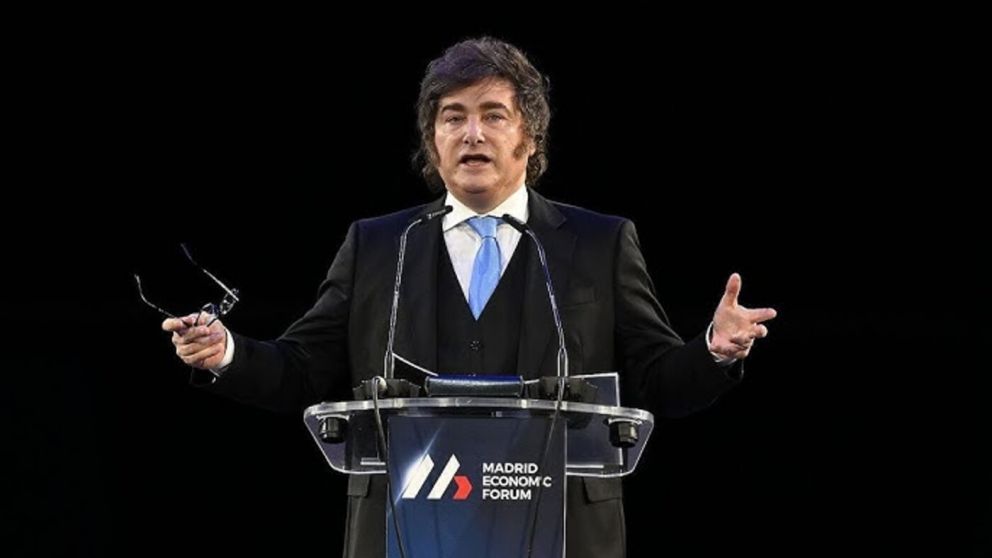 Javier Milei, en el Madrid Economic Forum.