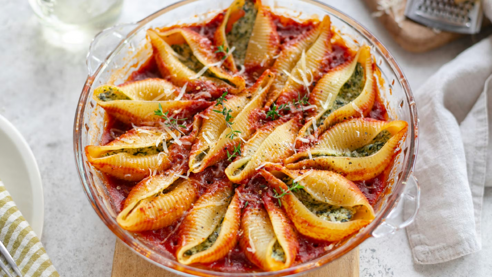 Receta de "Conchiglionis": ¿Cómo preparar la famosa pasta que se rellena y se gratina al horno?