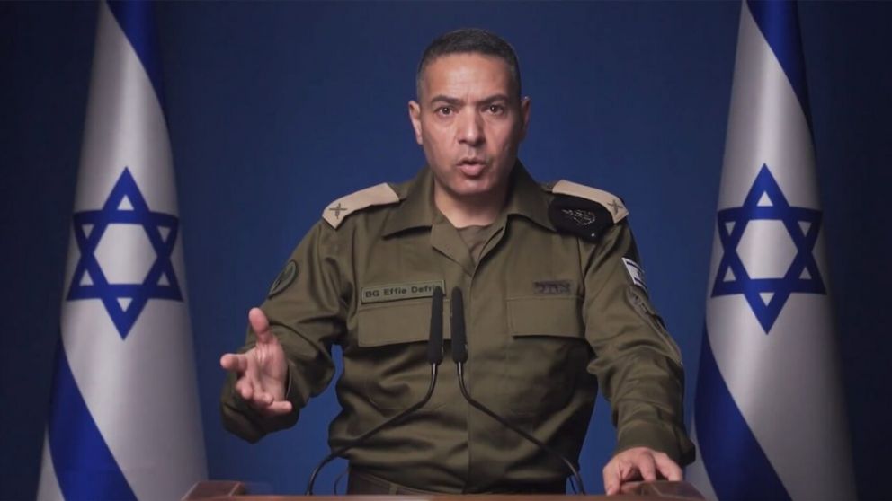El vocero de las FDI, el general de brigada Effie Defrin.