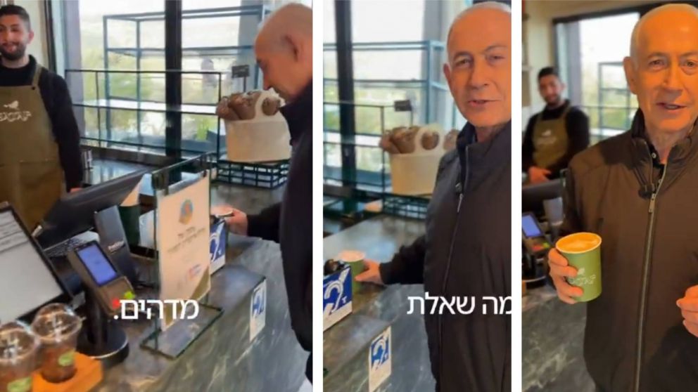 ¡Tomando café! Netanyahu publicó un video para desmentir su muerte.