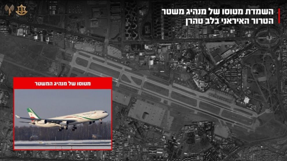 Israel aseguró que destruyó el avión de Alí Jameneí en el aeropuerto de Mehrabad.