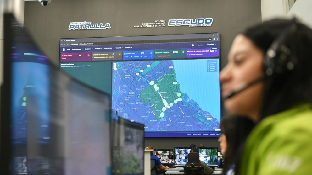 La central de seguridad ESCUDO, en Vicente L�pez.