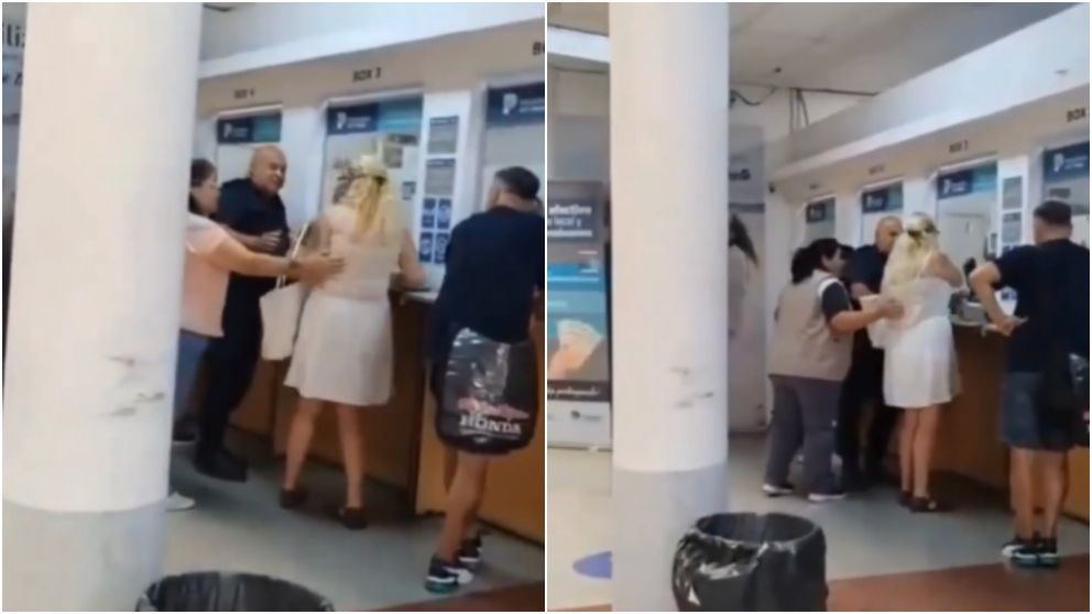 El violento episodio quedó filmado.