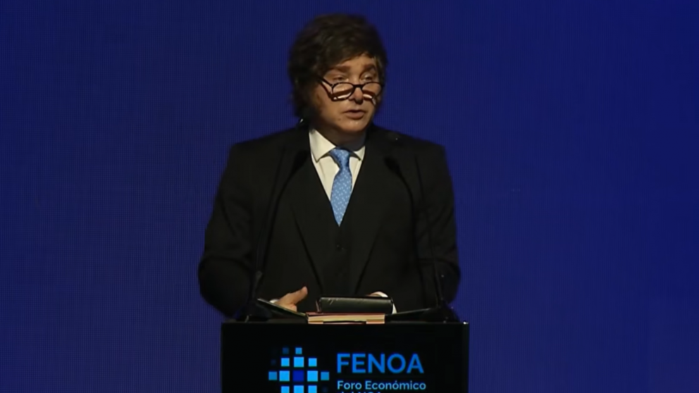 Javier Milei habló en el foro económico del NOA en Tucumán: "Para agosto la inflación minorista arrancará con cero"