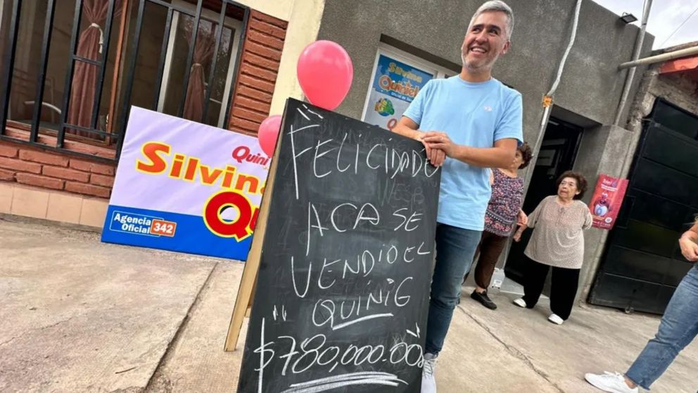 Javier Dom�nguez, titular de la agencia que vendi� el boleto ganador del Quini 6 cont� detalles del afortunado (Imagen gentileza Diario de Cuyo).