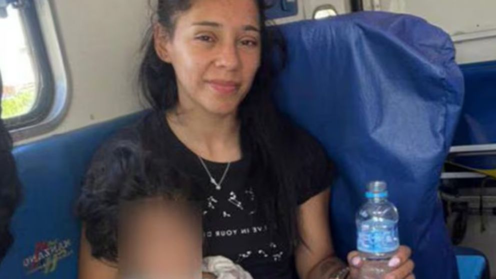 Tania, la mam� de Esmeralda que apareci� en C�rdoba, tras 24 horas de b�squeda policial. 