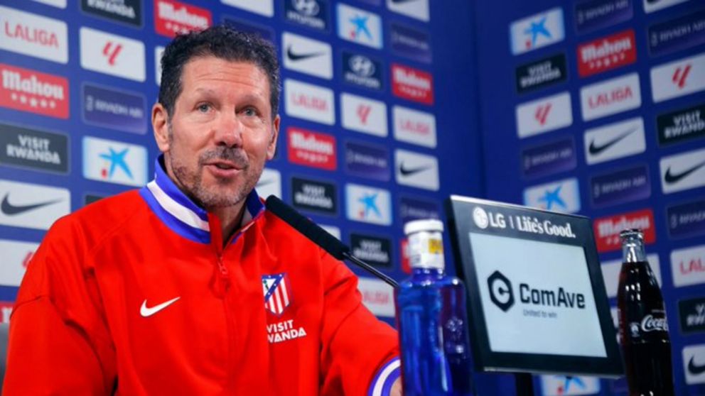 Diego Simeone palpiló el clásico con el Real Madrid.