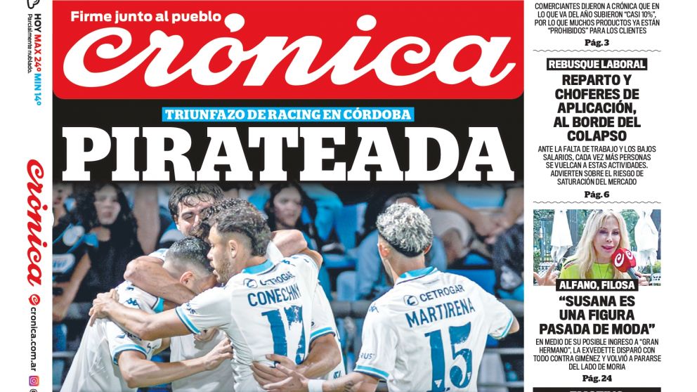 Las tapas del domingo 22 de marzo de 2026.