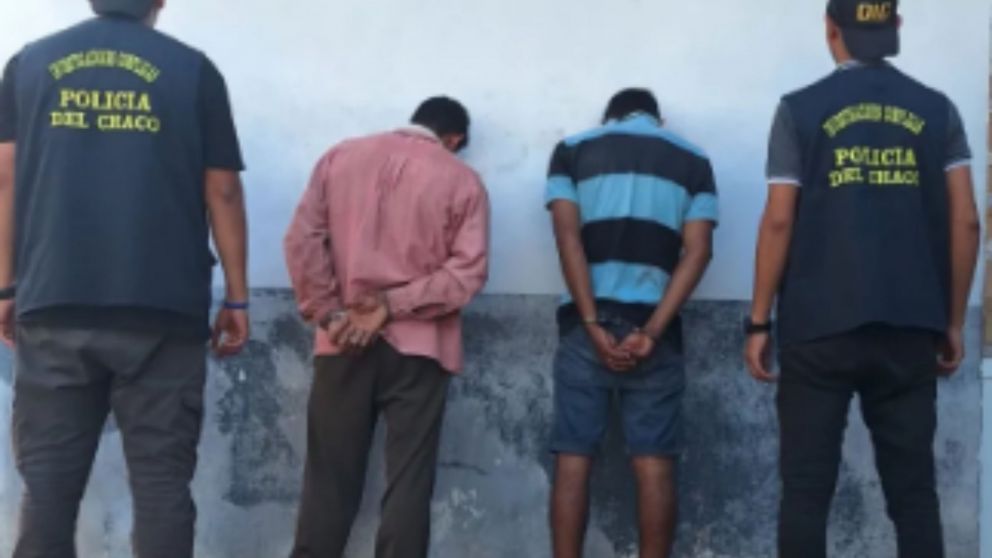 Los detenidos por el presunto asesinato de Bernabé Navarro (Gentileza Diario Chaco).
