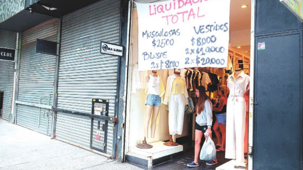 Las ventas en el sector textil cayeron 8,4% en el primer bimestre del año (Pérez Re/Crónica).