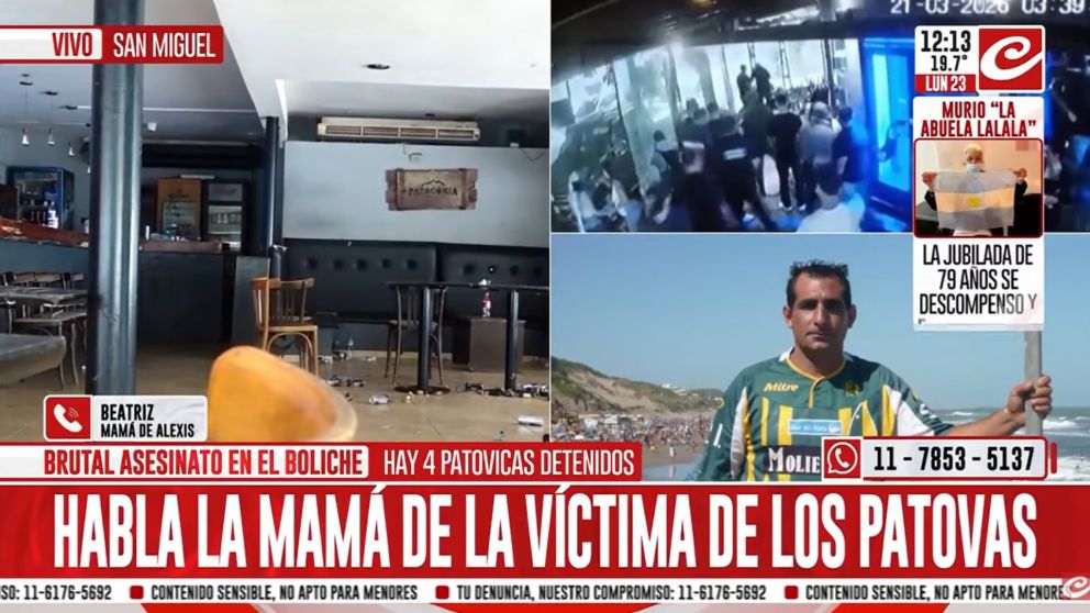 Alexis Oscar Rogers fue asesinado frente a un bar del Gran Buenos Aires.