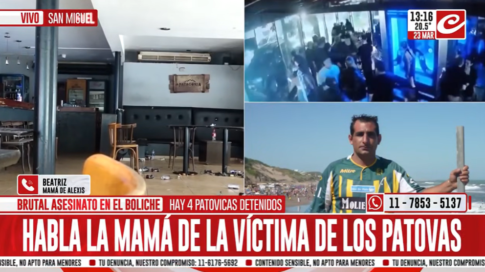 "Gozaban mientras lo mataban": el desgarrador testimonio de la hermana del hombre asesinado por patovicas