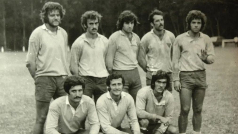 La imagen de archivo retrata a los rugbiers del club La Plata desaparecidos durante la última dictadura militar que sufrió la Argentina.