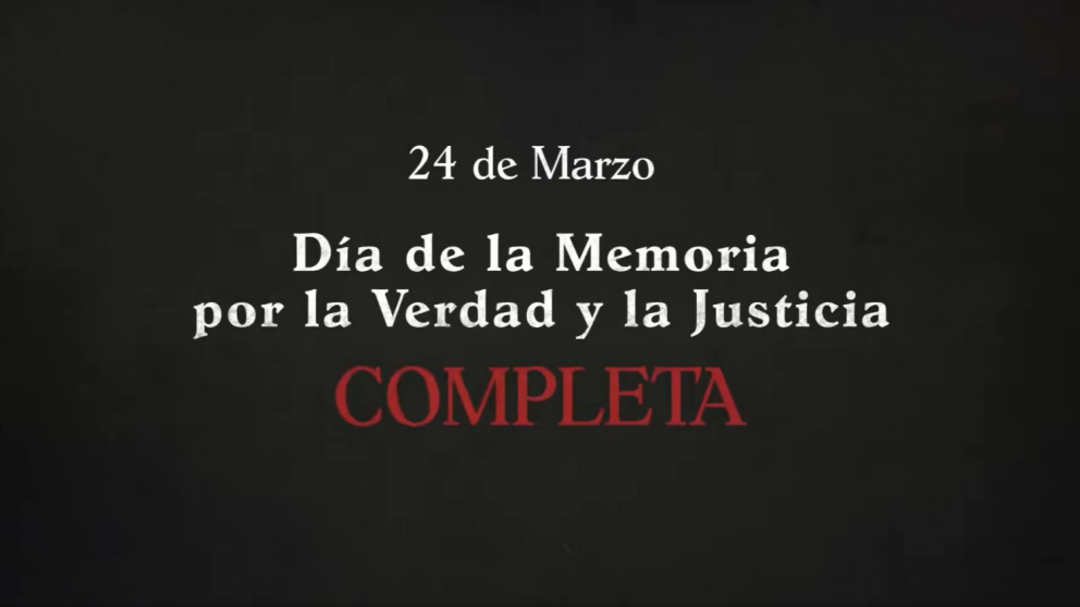 El adelanto del video del Gobierno por el Día de la Memoria: "La fecha demanda conocer la historia completa".
