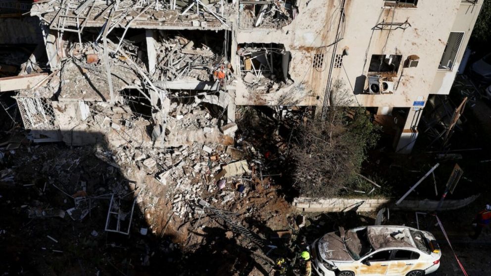 El resultado de los ataques de Irán sobre Tel Aviv (Reuters).