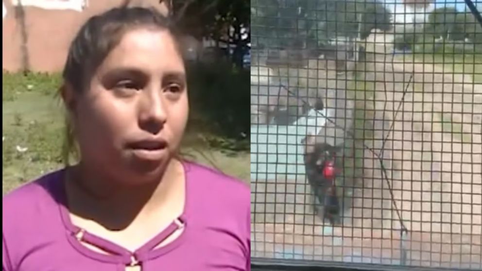 La mujer habl� con la prensa tras el episodio que protagoniz� su ni�o de 3 a�os, quien fue salvado por un polic�a en las v�as del tren.