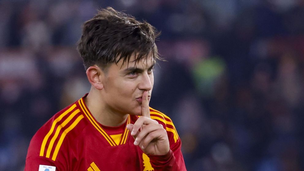 Paulo Dybala es jugador de la Roma de Italia.